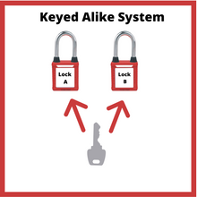 Load image into Gallery viewer, 2 KEYED ALIKE PADLOCK SET - 1 Key
