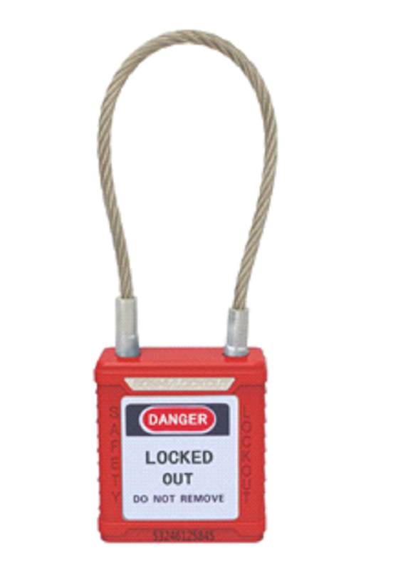 CABLE SHACKLE SAFETY PADLOCK